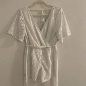 Francesca’s white romper, medium